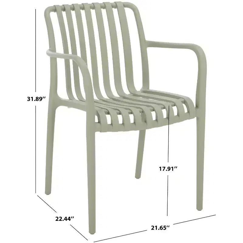 Fauteuil de salle à manger Holly - Intérieur/Extérieur - PAT4702 - Safavieh
