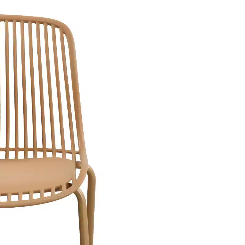 Christopher Knight Home Marina Chaises de salle à manger d'extérieur en plastique et fer (lot de 2)