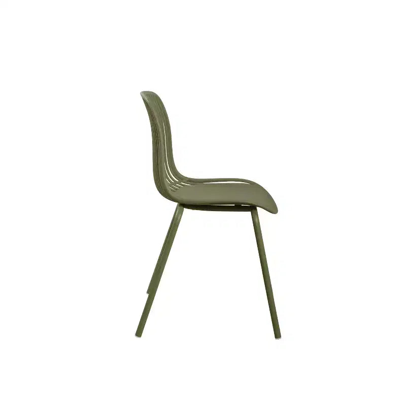 Christopher Knight Home Marina Chaises de salle à manger d'extérieur en plastique et fer (lot de 2)