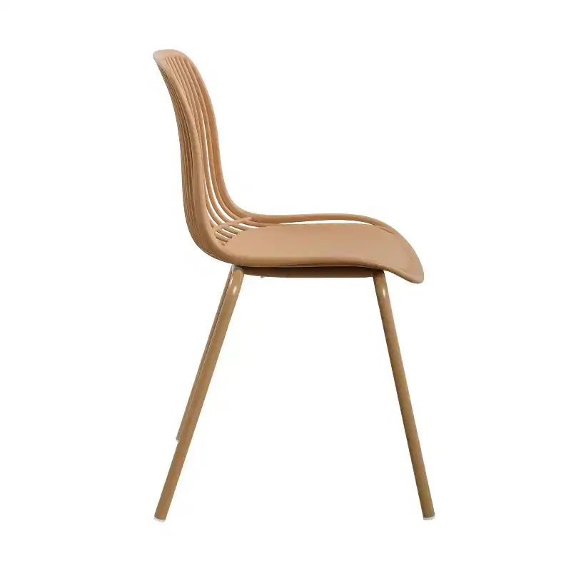 Christopher Knight Home Marina Chaises de salle à manger d'extérieur en plastique et fer (lot de 2)