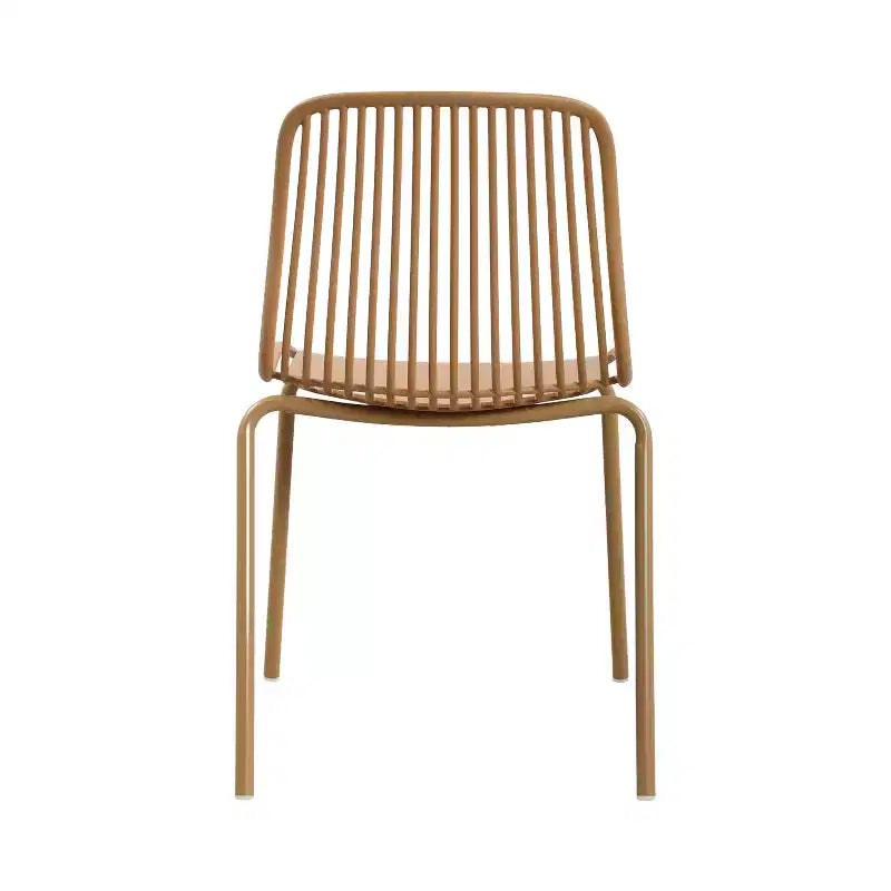 Christopher Knight Home Marina Chaises de salle à manger d'extérieur en plastique et fer (lot de 2)