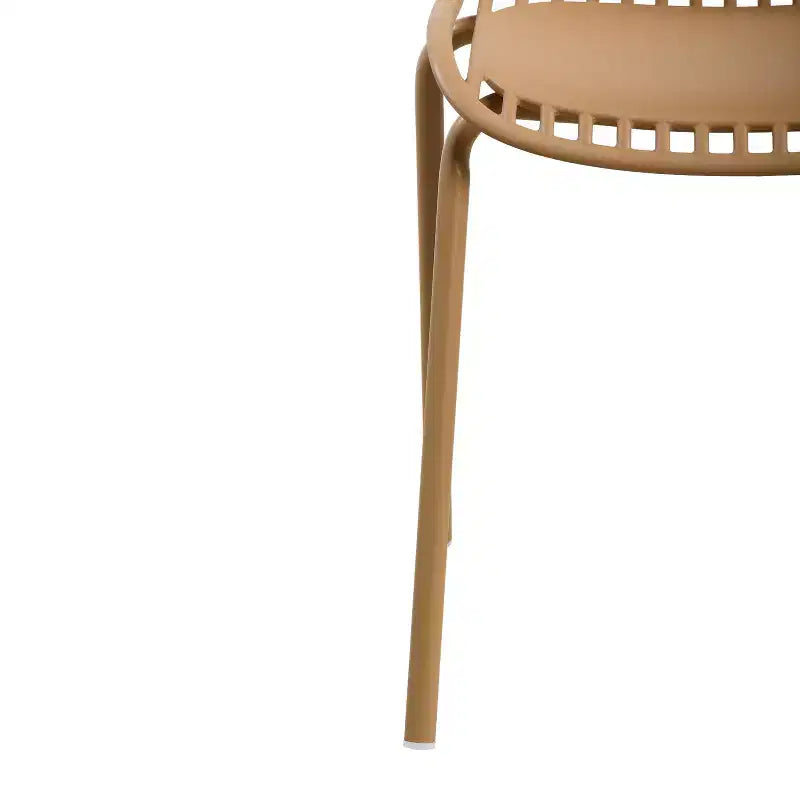 Christopher Knight Home Marina Chaises de salle à manger d'extérieur en plastique et fer (lot de 2)