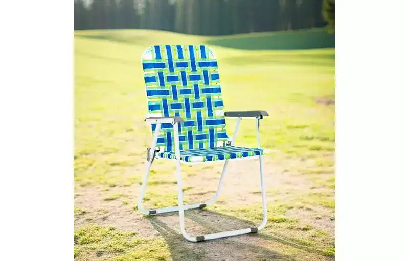 VINGLI Lot de 2 chaises pliantes en toile pour terrasse et pelouse, chaises de camping portables pour l'extérieur, la plage, la cour, le jardin