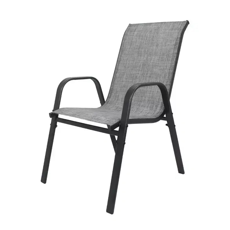 Ensemble de 6 chaises de salle à manger d'extérieur Whisen, chaises de terrasse robustes avec assise large et ergonomique en tissu imperméable