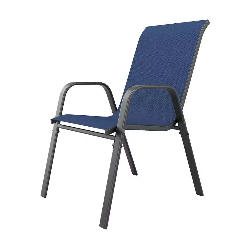 Ensemble de 6 chaises de salle à manger d'extérieur Whisen, chaises de terrasse robustes avec assise large et ergonomique en tissu imperméable