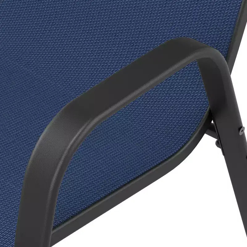 Ensemble de 6 chaises de salle à manger d'extérieur Whisen, chaises de terrasse robustes avec assise large et ergonomique en tissu imperméable