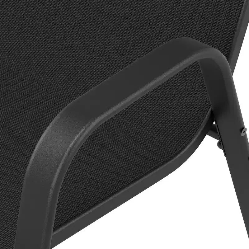 Ensemble de 6 chaises de salle à manger d'extérieur Whisen, chaises de terrasse robustes avec assise large et ergonomique en tissu imperméable