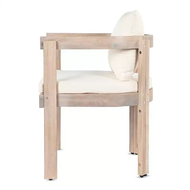 Christopher Knight Home Rosalia Chaises de salle à manger modernes en bois d'acacia avec coussins (Lot de 2)
