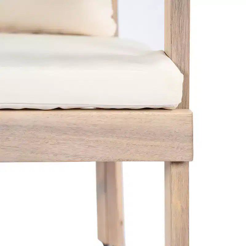Christopher Knight Home Rosalia Chaises de salle à manger modernes en bois d'acacia avec coussins (Lot de 2)