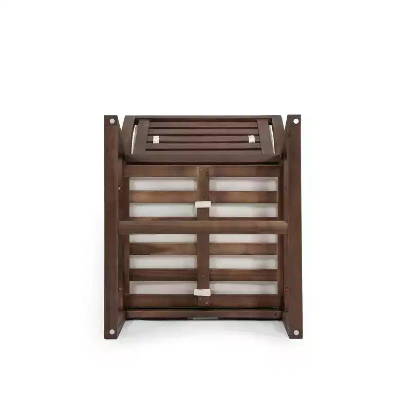 Lot de 2 chaises de salle à manger d'extérieur Whisen, chaises de salle à manger de patio avec accoudoirs et coussins, bois d'acacia, design ergonomique