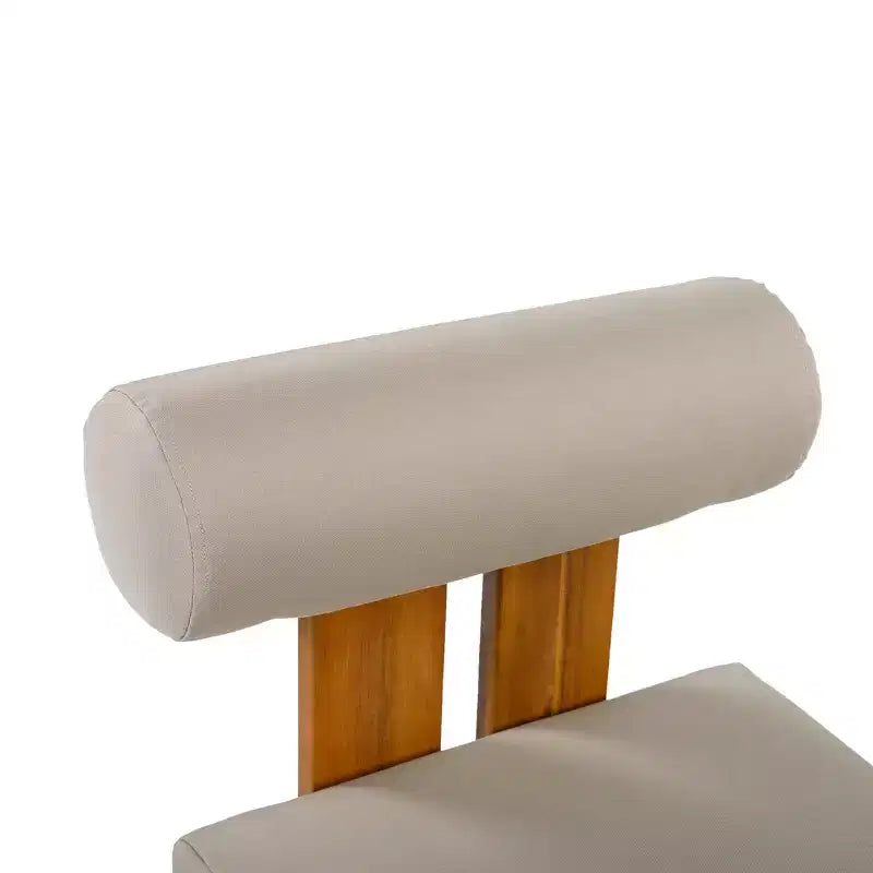 Christopher Knight Home Ayesha – Chaises de salle à manger modernes en acacia rembourrées pour patio (lot de 2)