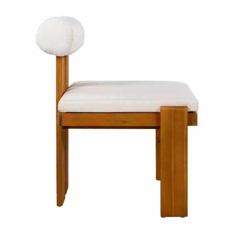 Christopher Knight Home Ayesha – Chaises de salle à manger modernes en acacia rembourrées pour patio (lot de 2)