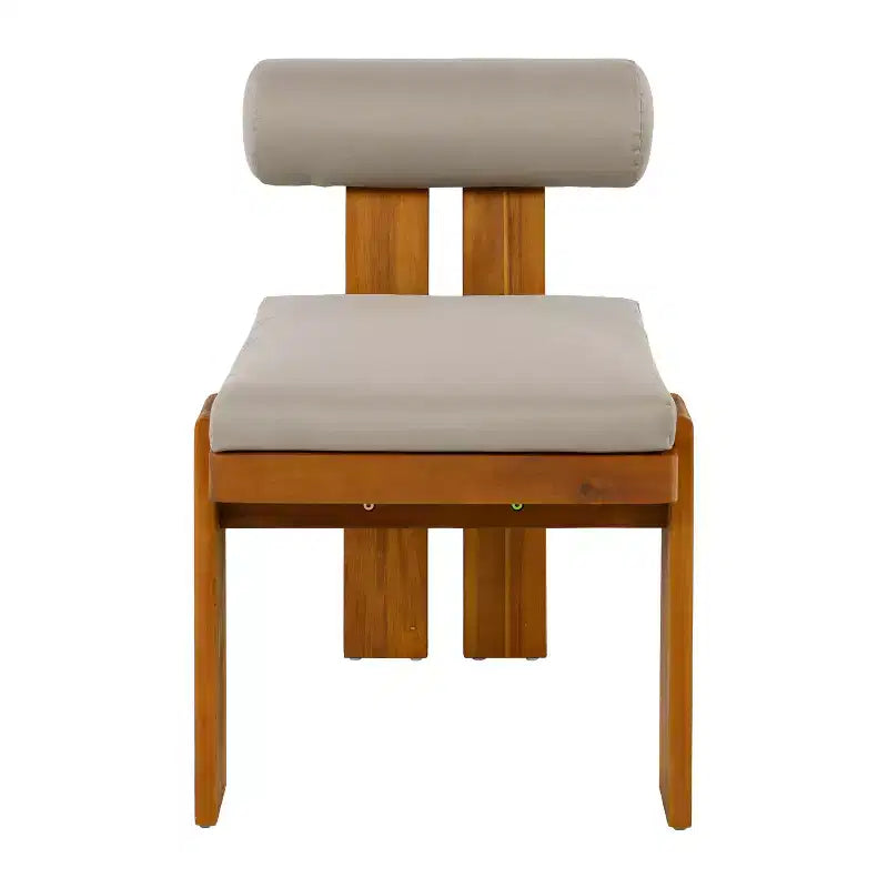 Christopher Knight Home Ayesha – Chaises de salle à manger modernes en acacia rembourrées pour patio (lot de 2)