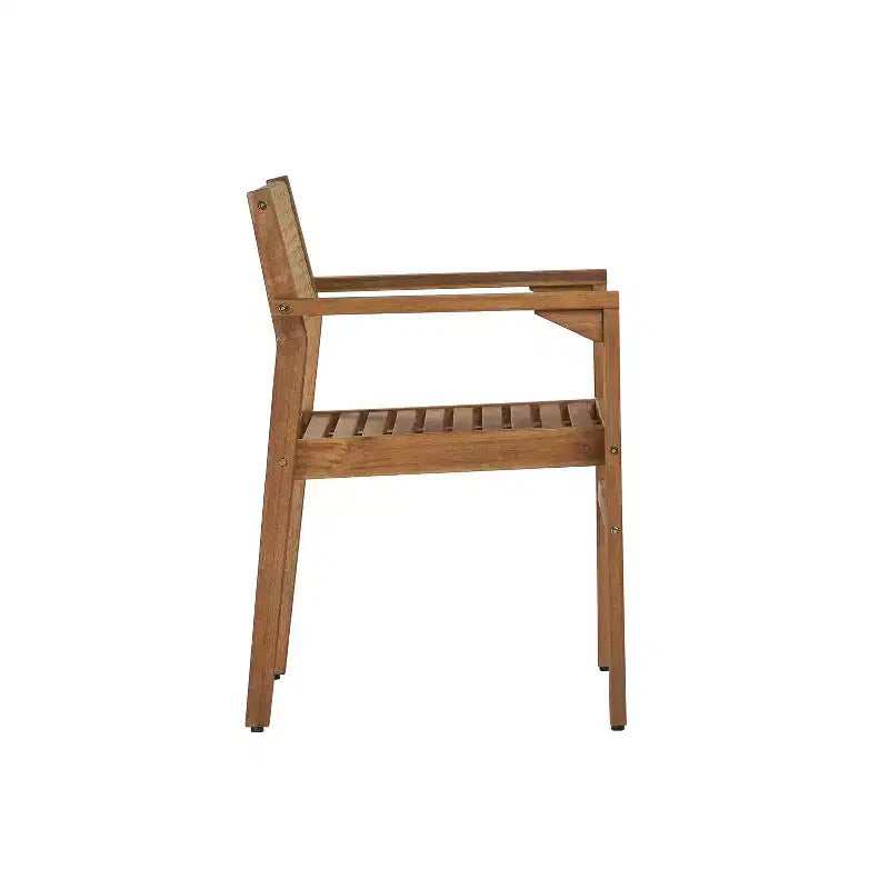 Christopher Knight Home Samira Chaises de salle à manger ajourées en bois d'acacia rustique et osier (Lot de 2)