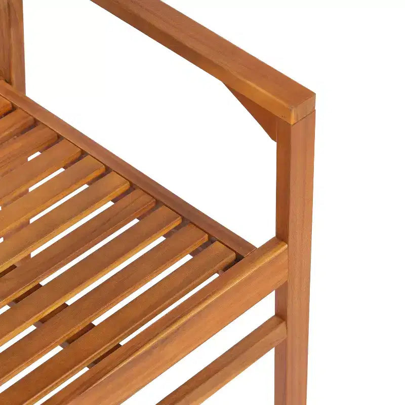 Christopher Knight Home Samira Chaises de salle à manger ajourées en bois d'acacia rustique et osier (Lot de 2)