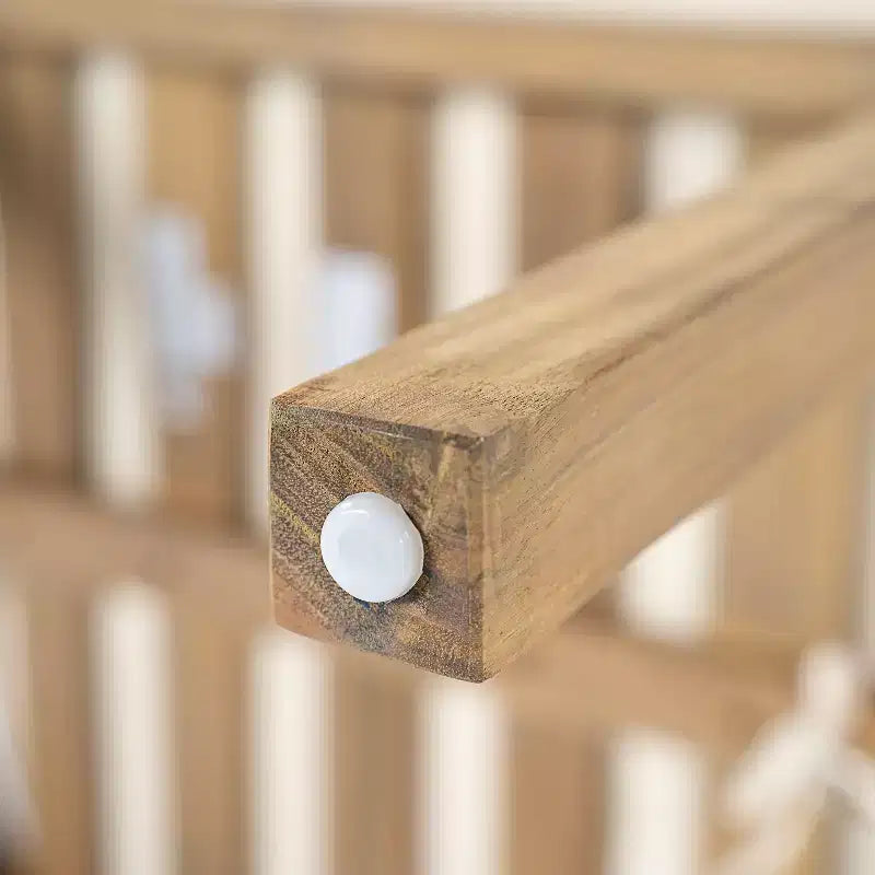 Chaises de salle à manger d'extérieur en bois d'acacia ModernLuxe, chaise d'appoint rembourrée pour patio avec dossier incurvé - Lot de 2