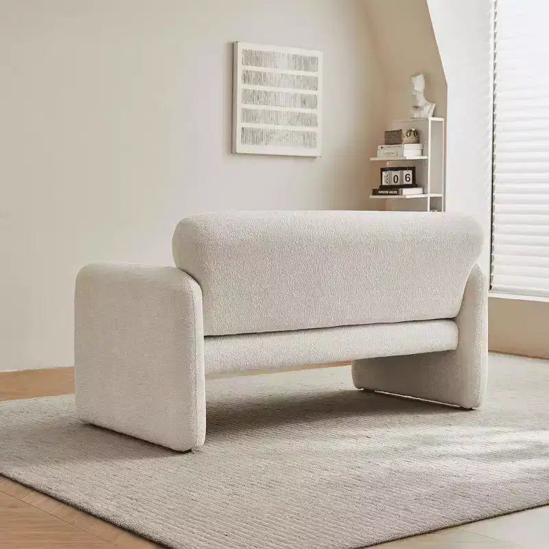Canapé deux places en velours de 150 cm – Lit gigogne, coussins de soutien et poches latérales, sans outils