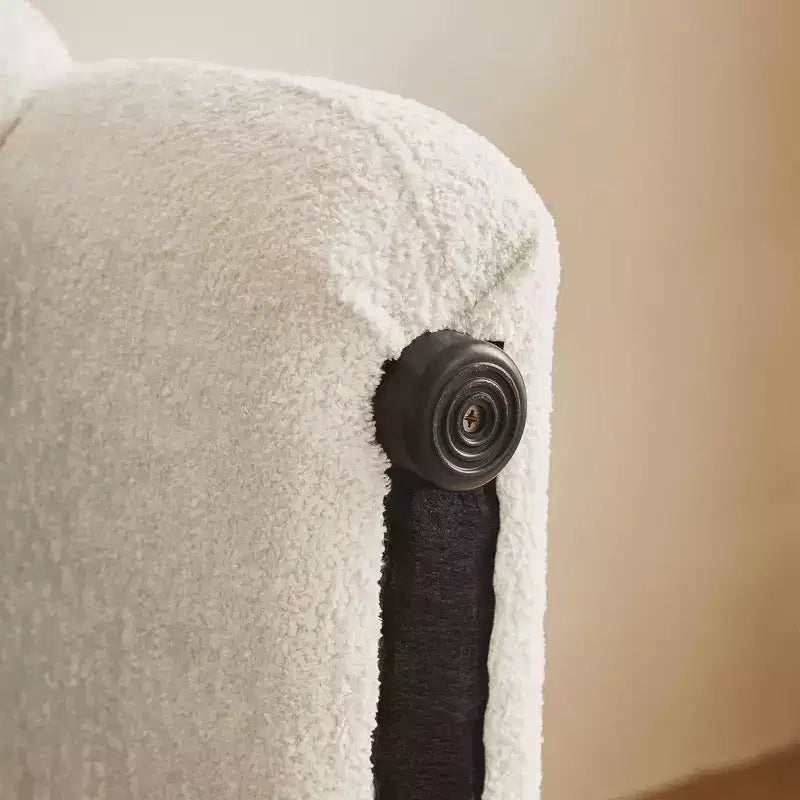 Canapé deux places en velours de 150 cm – Lit gigogne, coussins de soutien et poches latérales, sans outils