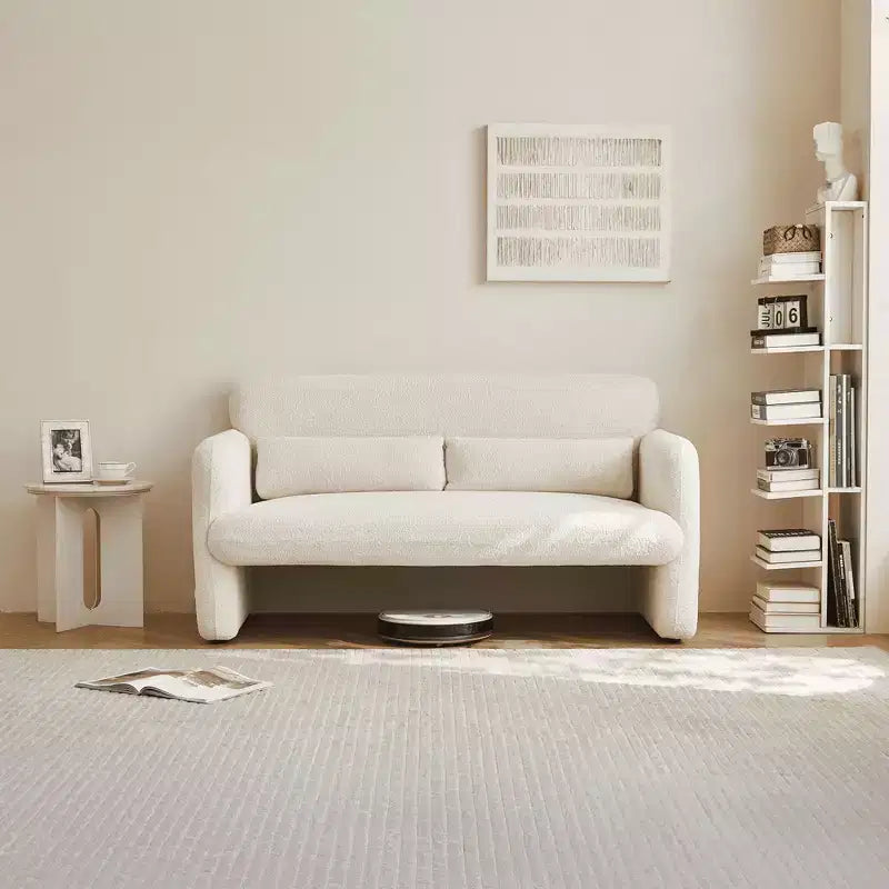 Canapé deux places en velours de 150 cm – Lit gigogne, coussins de soutien et poches latérales, sans outils