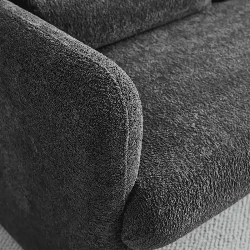 Canapé deux places en velours de 150 cm – Lit gigogne, coussins de soutien et poches latérales, sans outils