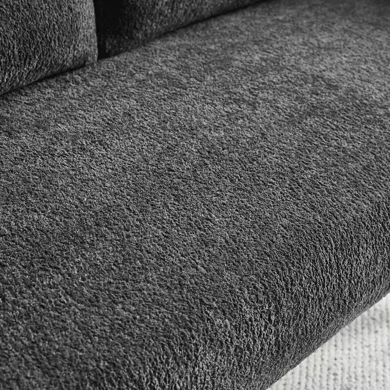 Canapé deux places en velours de 150 cm – Lit gigogne, coussins de soutien et poches latérales, sans outils
