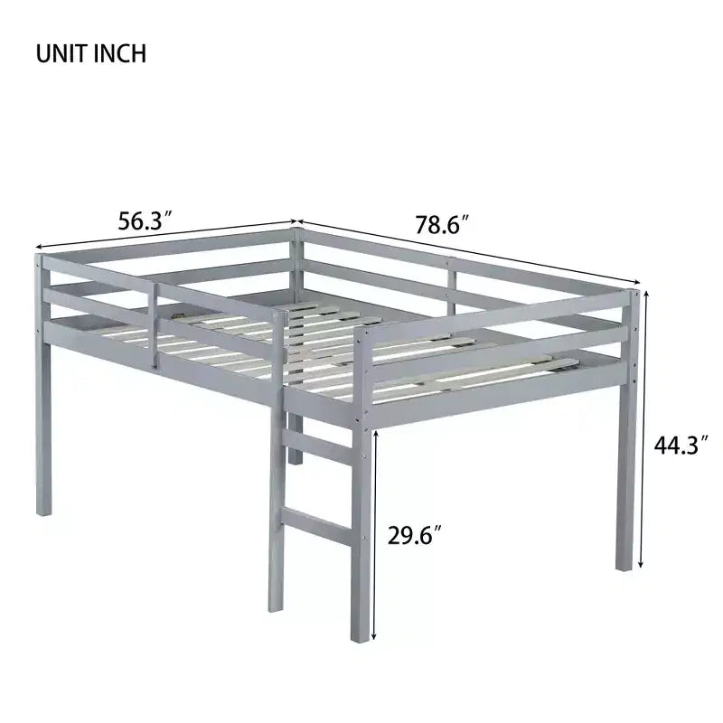 Cadre de lit plateforme en métal pleine grandeur – Rangement sous le lit, silencieux, 800 lb