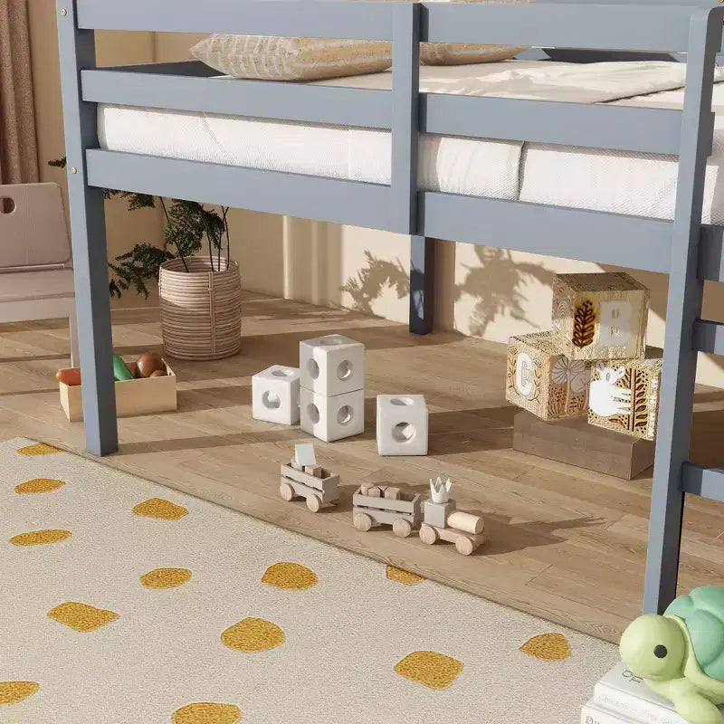 Cadre de lit plateforme en métal pleine grandeur – Rangement sous le lit, silencieux, 800 lb