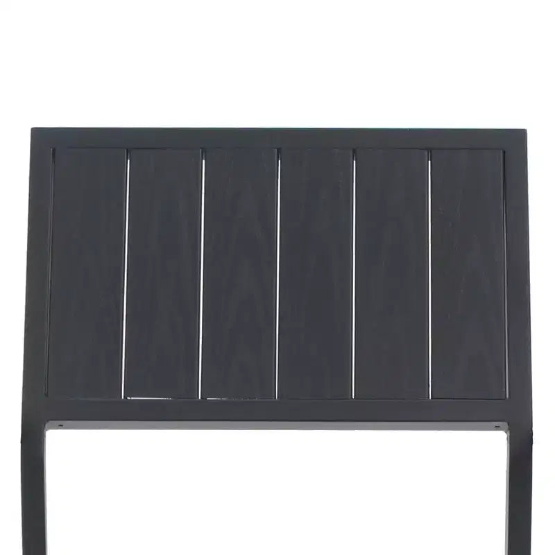GDFStudio Silas Chaise de salle à manger d'extérieur moderne ergonomique en métal, lot de 2