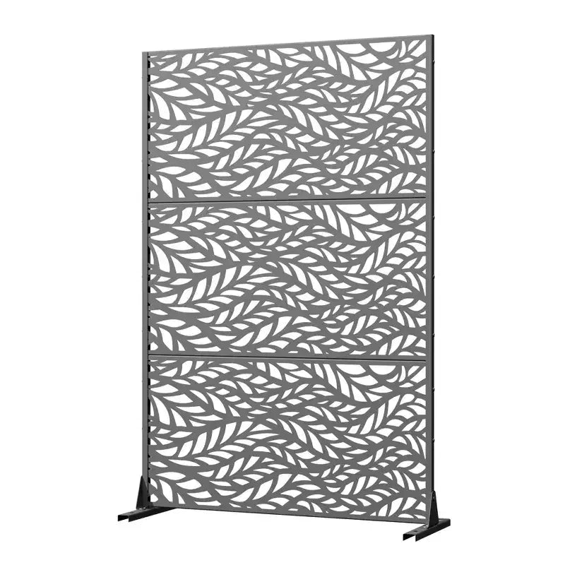 Brise-vue extérieur en métal – Panneaux de clôture autoportants et treillis décoratif pour jardin, terrasse et cour