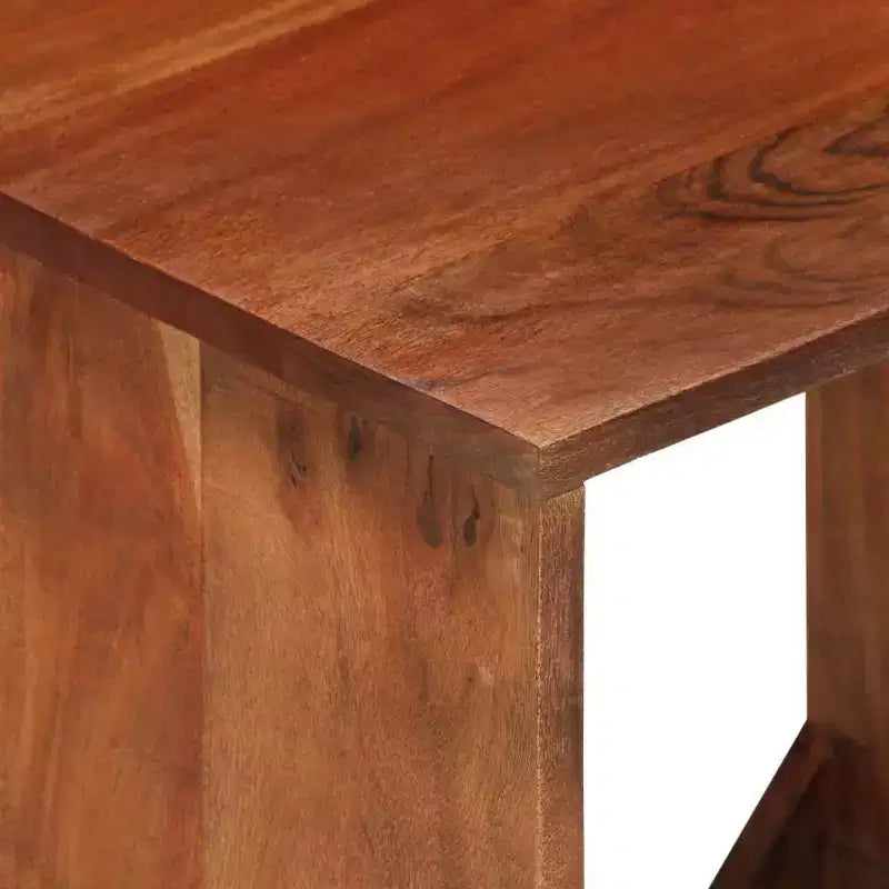 Étagère murale cube en bois d'acacia massif – 40x30x40 cm