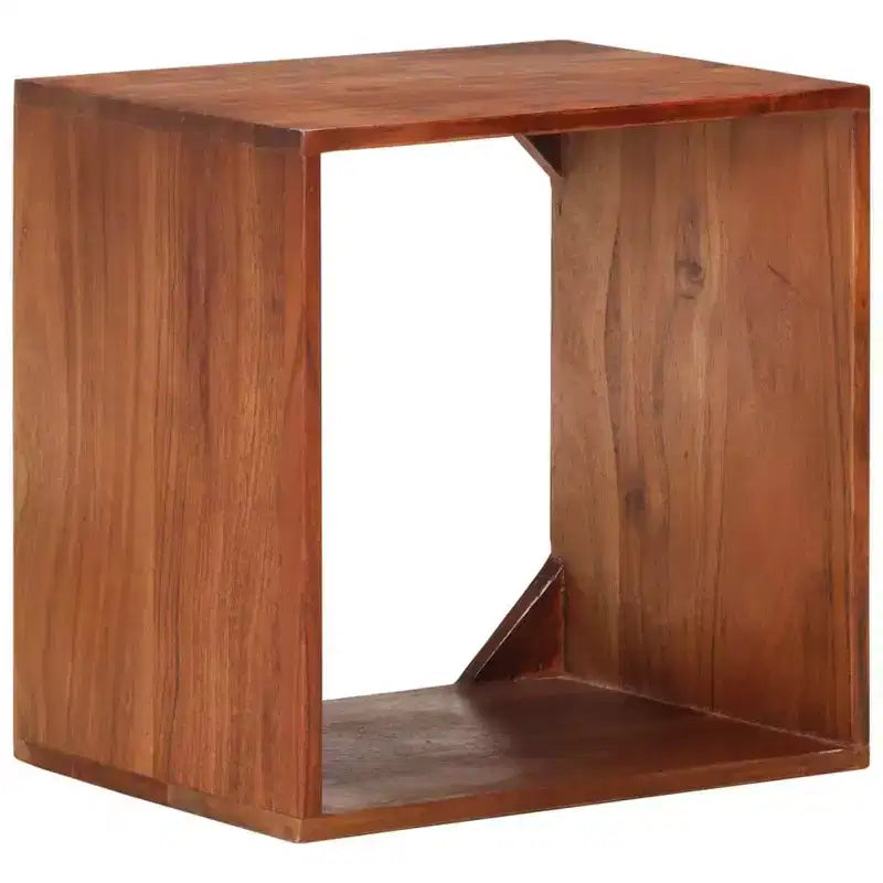 Étagère murale cube en bois d'acacia massif – 40x30x40 cm