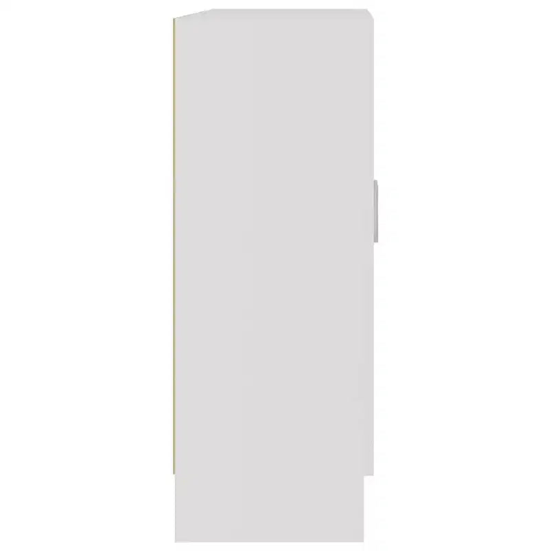 Vitrine en bois d'ingénierie blanc – Portes en verre