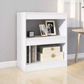 Bibliothèque Blanche Bois d'Ingénierie – Rangement 2 Étagères