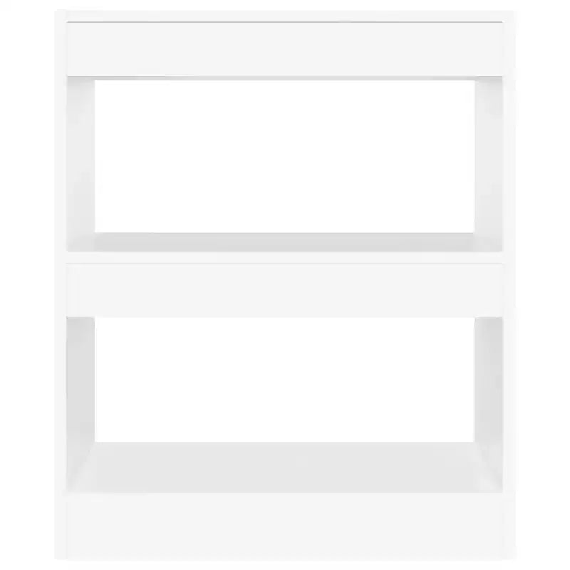 Bibliothèque Blanche Bois d'Ingénierie – Rangement 2 Étagères