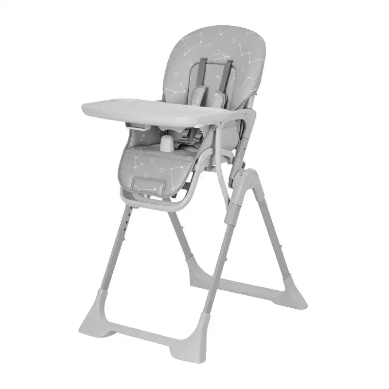 Chaise Haute Bébé Réglable 42,5 pour Tout-Petits, Hauteur et Dossier Multi-Niveaux, Plateau Amovible et Pliage Rapide pour un Rangement Compact