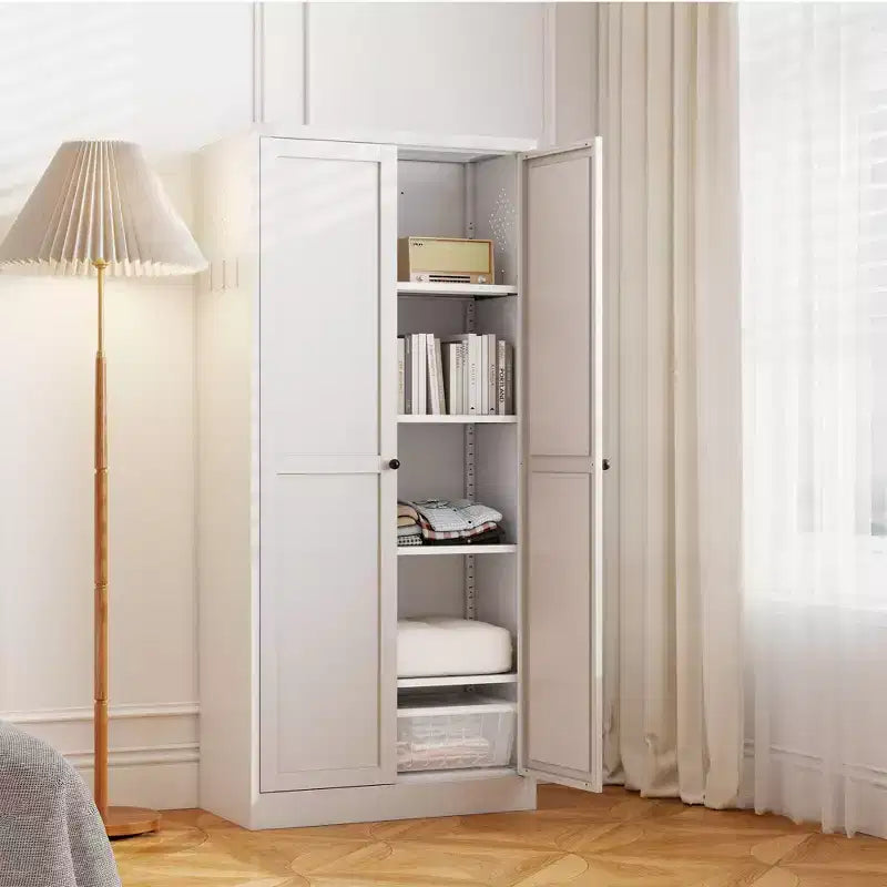 Armoire de cuisine en métal – 4 étagères réglables, 50 kg chacune, style ferme, 168 cm H