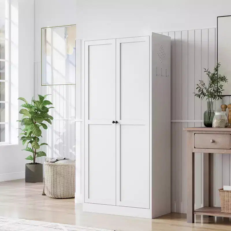 Armoire de cuisine en métal – 4 étagères réglables, 50 kg chacune, style ferme, 168 cm H