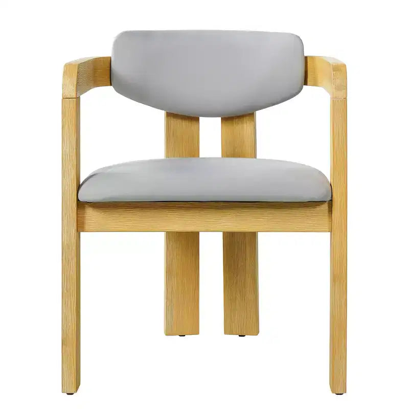 Christopher Knight Home Chaises de salle à manger d'extérieur rustiques en bois d'acacia rembourrées Nene (Lot de 2)