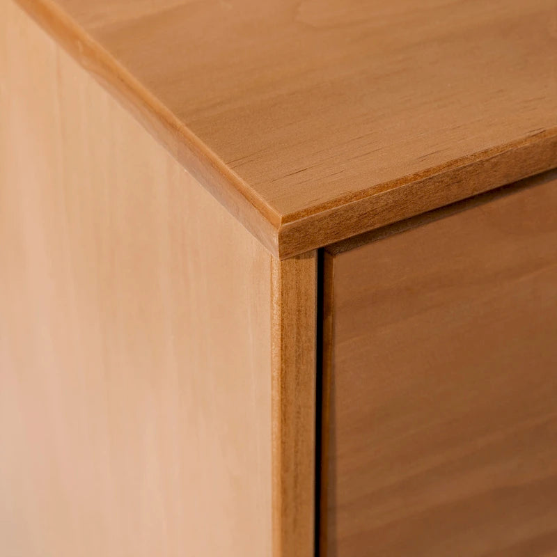 Meuble TV en bois massif de style Mid-Century Middlebrook de 70 po