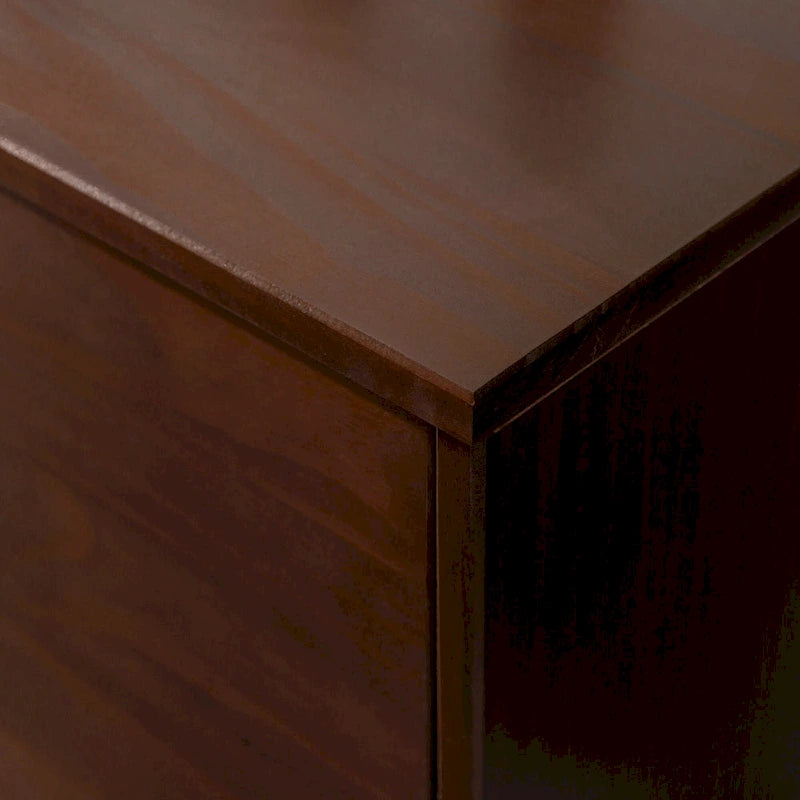 Meuble TV en bois massif de style Mid-Century Middlebrook de 70 po