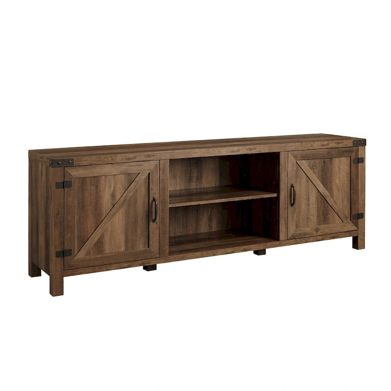 Meuble TV avec porte de grange de 70 pouces Middlebrook Firebranch