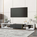Meuble TV Extensible avec 2 Tiroirs et 4 Étagères