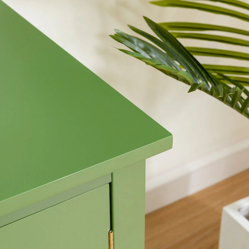 Meuble TV moderne Naro de 71 po avec porte vitrée par Christopher Knight Home