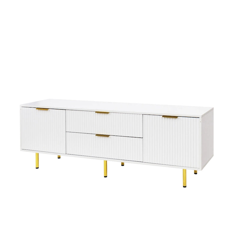 Meuble TV moderne blanc chaud, pour Salon Chambre