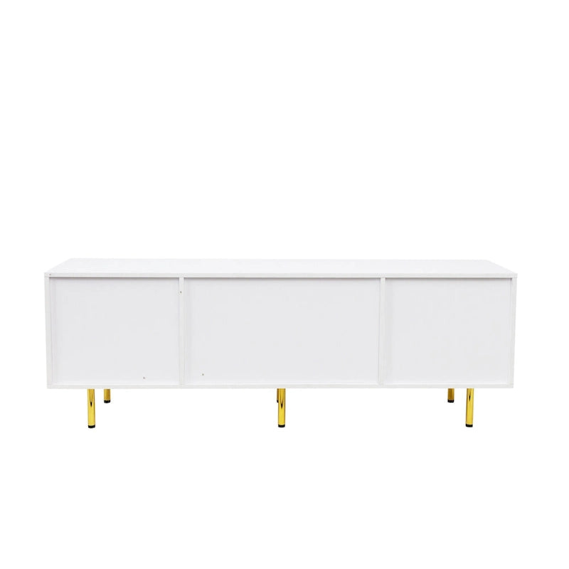 Meuble TV moderne blanc chaud, pour Salon Chambre