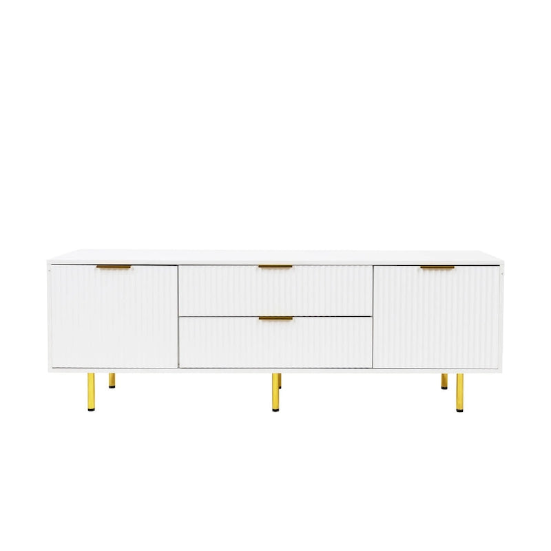 Meuble TV moderne blanc chaud, pour Salon Chambre