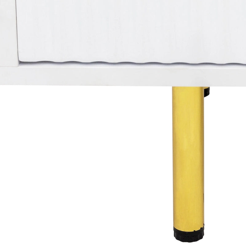 Meuble TV moderne blanc chaud, pour Salon Chambre