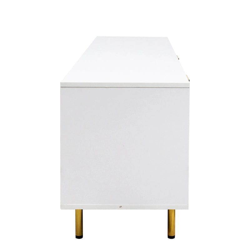 Meuble TV moderne blanc chaud, pour Salon Chambre