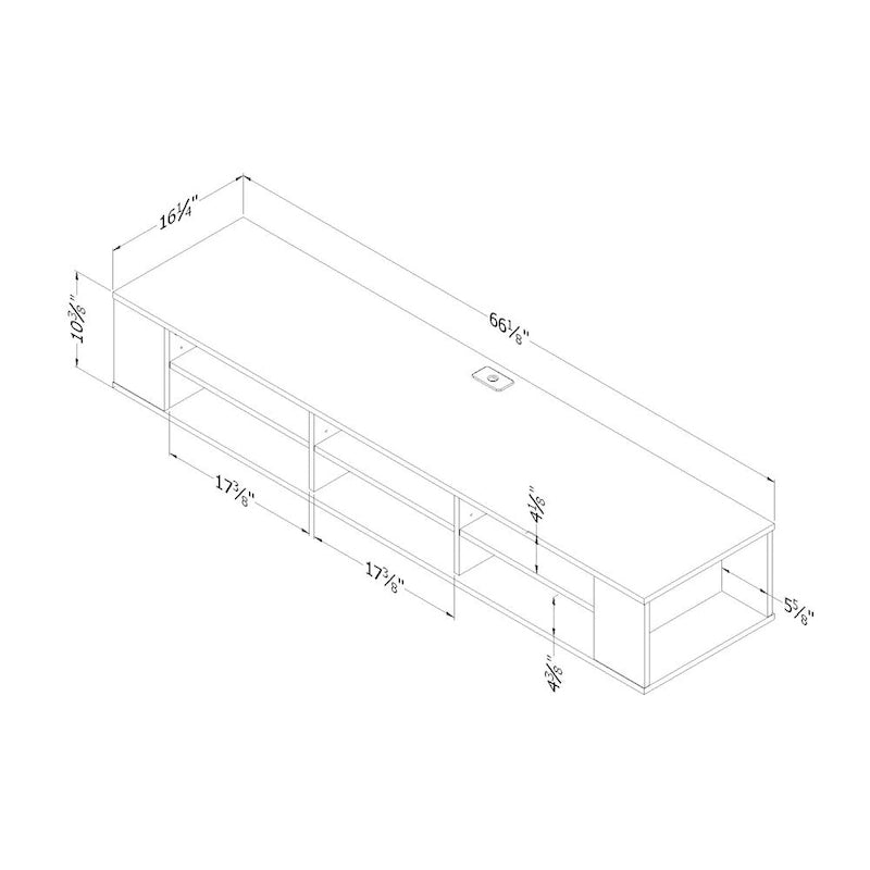 South Shore City Life Console Murale 66 Pouces de Large