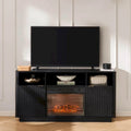Meuble TV avec cheminée électrique Mopio Brooklyn 59